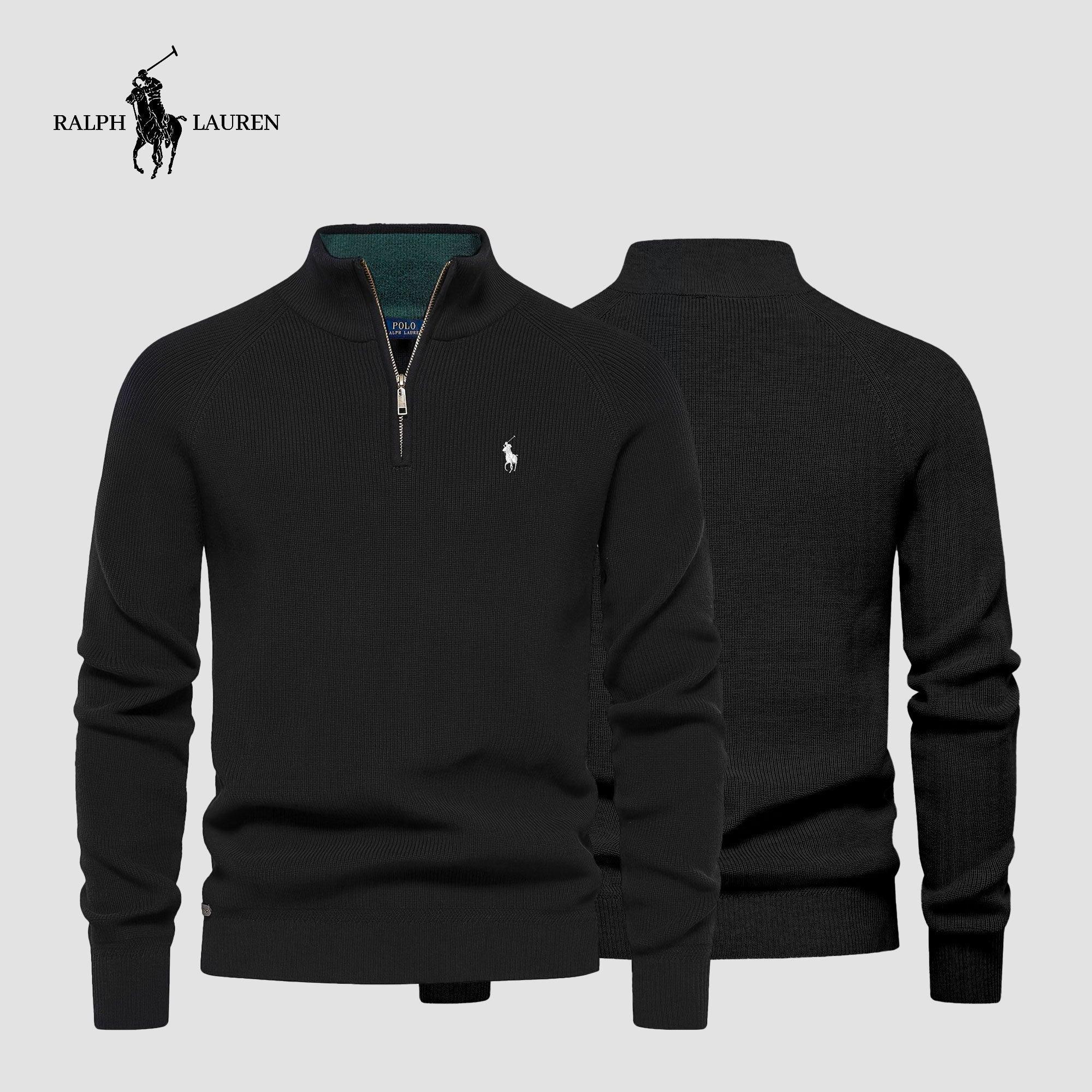 Zipped Collar Sweater R&L + Free Watch